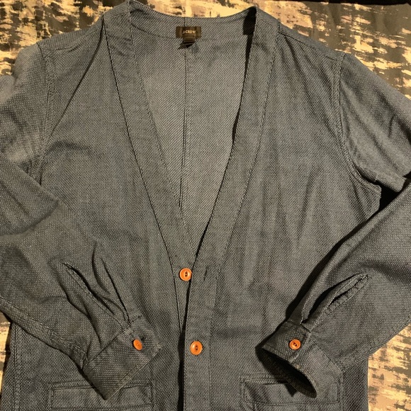 JCREW navy blue CARDIGAN sz Small - Picture 5 of 5